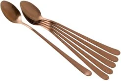 Amefa Austin 1410, 1410AETR06AV6 Sorbetlöffel / Latte Macchiato Löffel 6 Stück, Kupfer