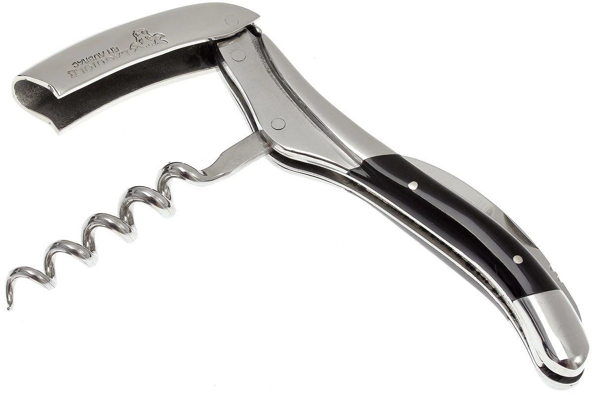 Laguiole En Aubrac Sommeliermesser Büffelhorn 4 Laguiole En Aubrac Sommeliermesser Büffelhorn – Bild 2