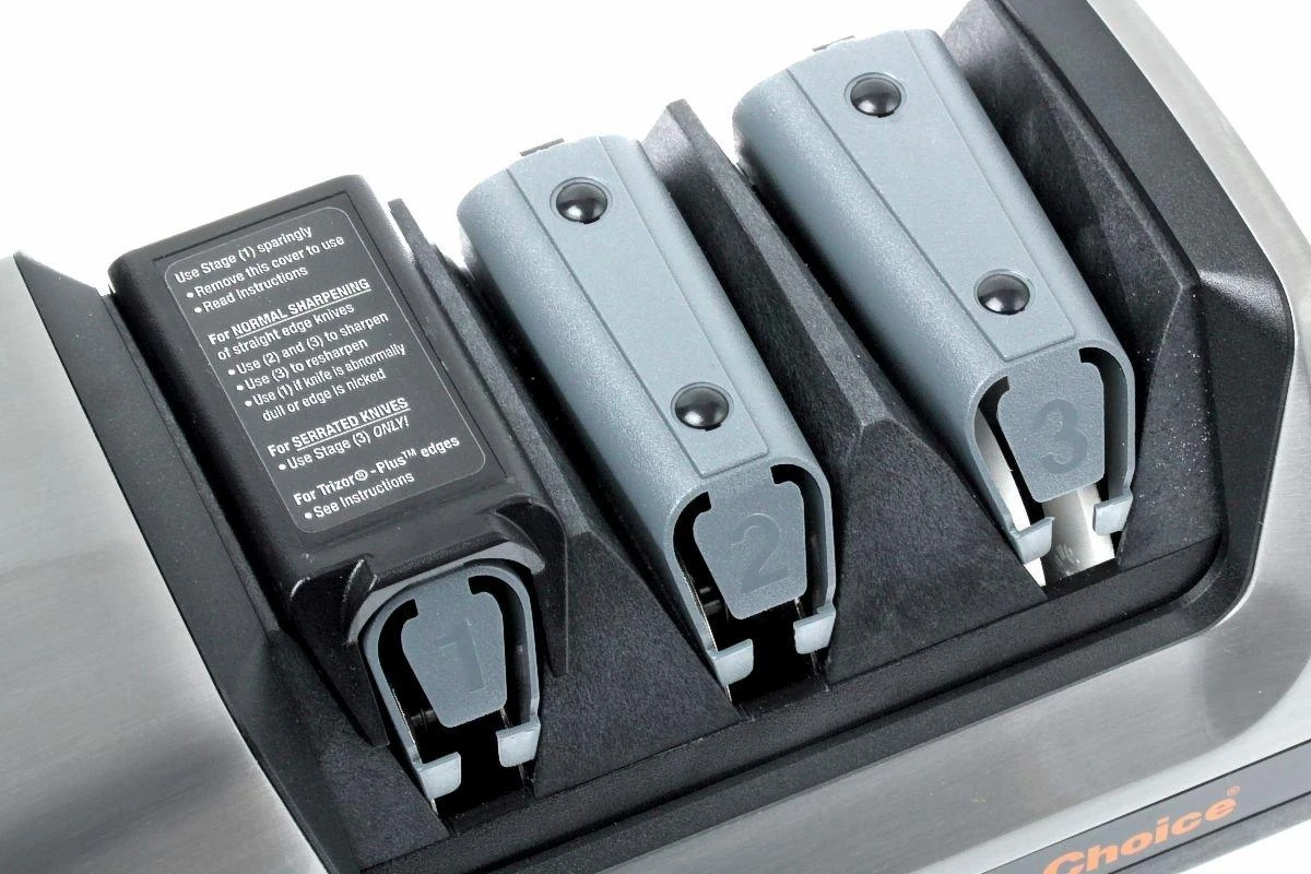 Chef's Choice CC120 Messerschärfer, Gebürstetes Metall 4 Chef's Choice CC120 Messerschärfer, Gebürstetes Metall – Bild 2