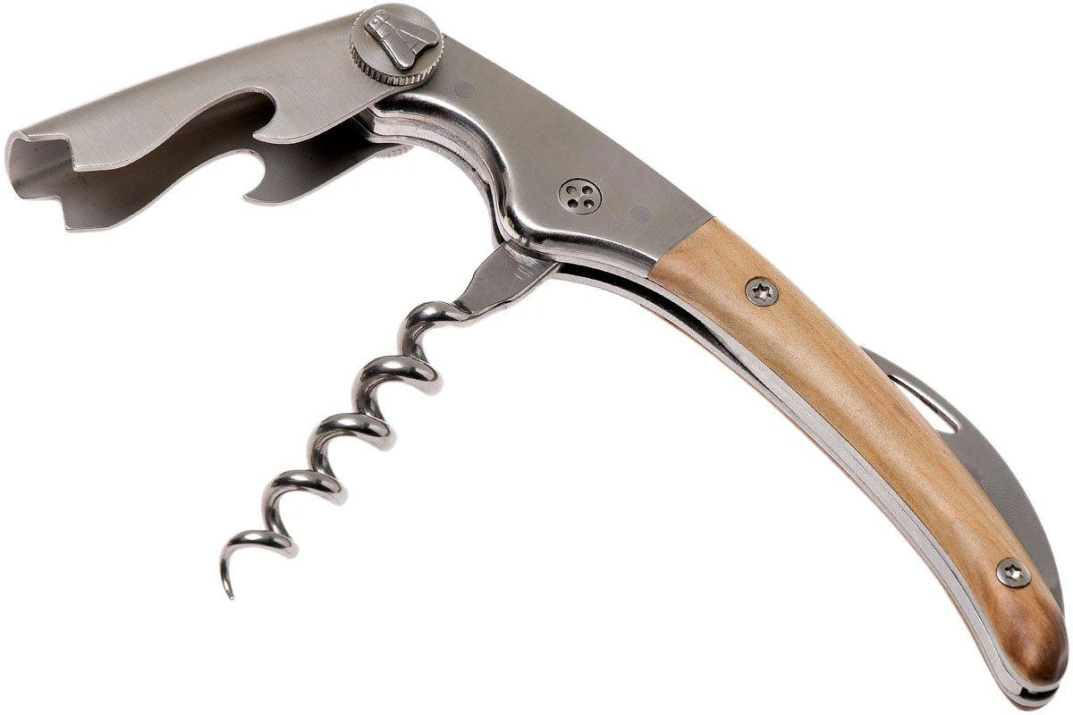 Claude Dozorme Clos Laguiole Kellnermesser, Olivenholz 4 Claude Dozorme Clos Laguiole Kellnermesser, Olivenholz – Bild 2