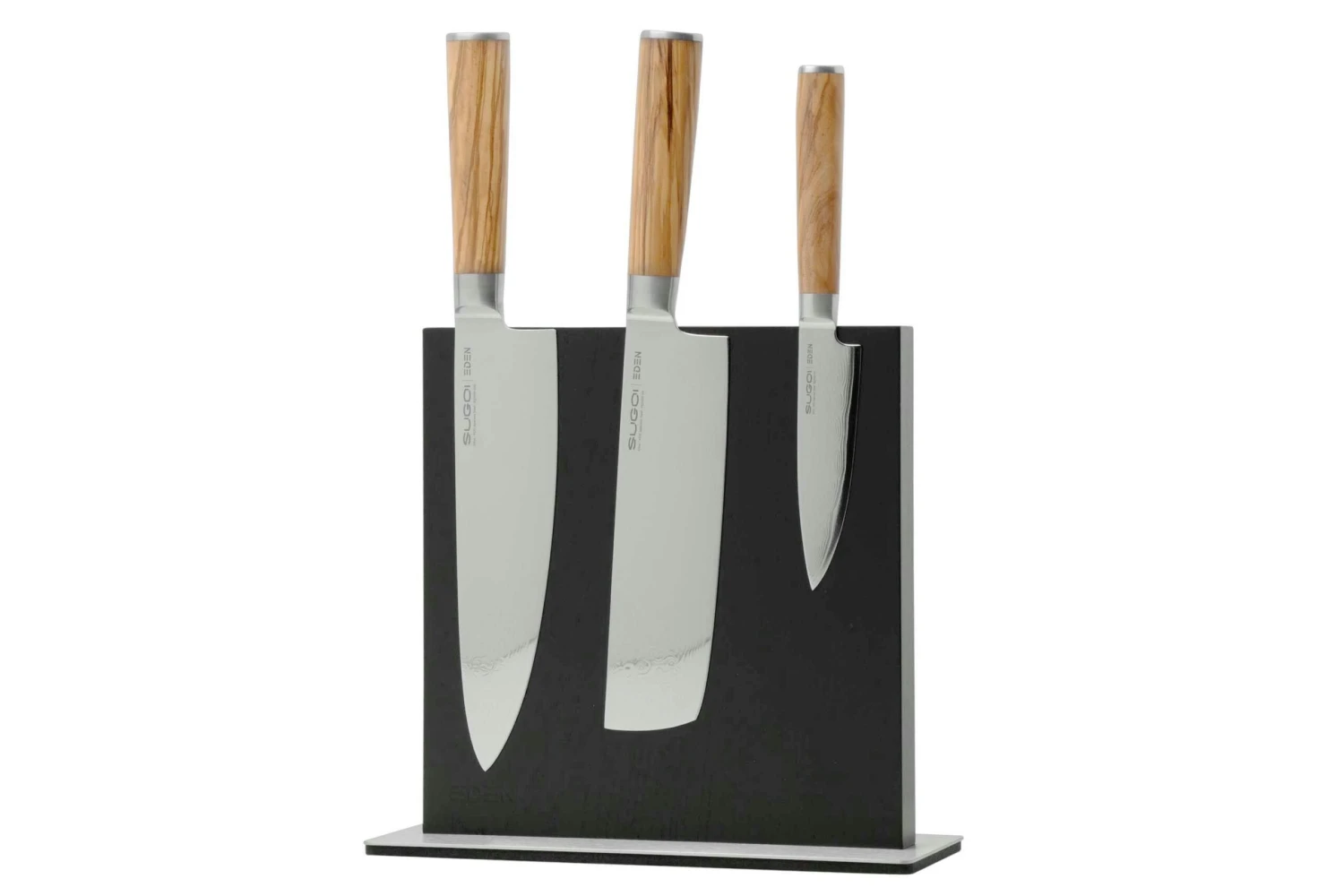 Eden Magnetic Knife Block EQB102 Eschenholz, Schwarz 7 Eden Magnetic Knife Block EQB102 Eschenholz, Schwarz – Bild 5
