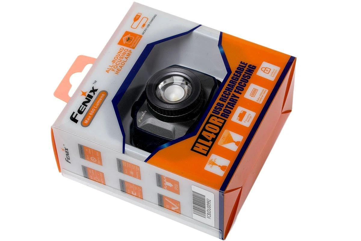 Fenix HL40R Aufladbare Stirnlampe, Grau 7 Fenix HL40R Aufladbare Stirnlampe, Grau – Bild 5