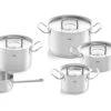 Fissler Original Profi Collection 084-129-05-000-0, 5-teiliges Topf-Set Mit Glasdeckeln