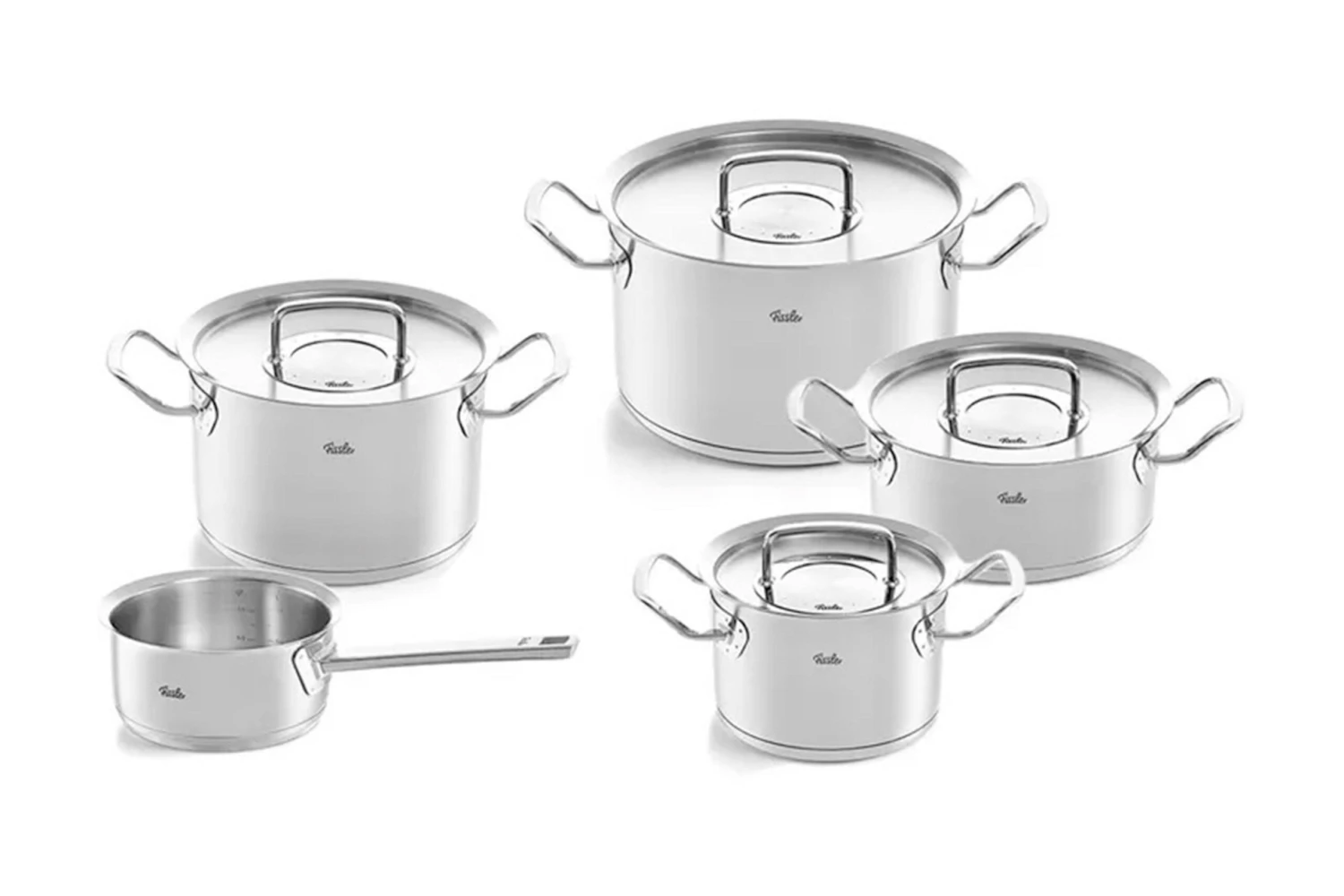 Fissler Original Profi Collection 084-129-05-000-0, 5-teiliges Topf-Set Mit Glasdeckeln 3 Fissler Original Profi Collection 084-129-05-000-0, 5-teiliges Topf-Set Mit Glasdeckeln