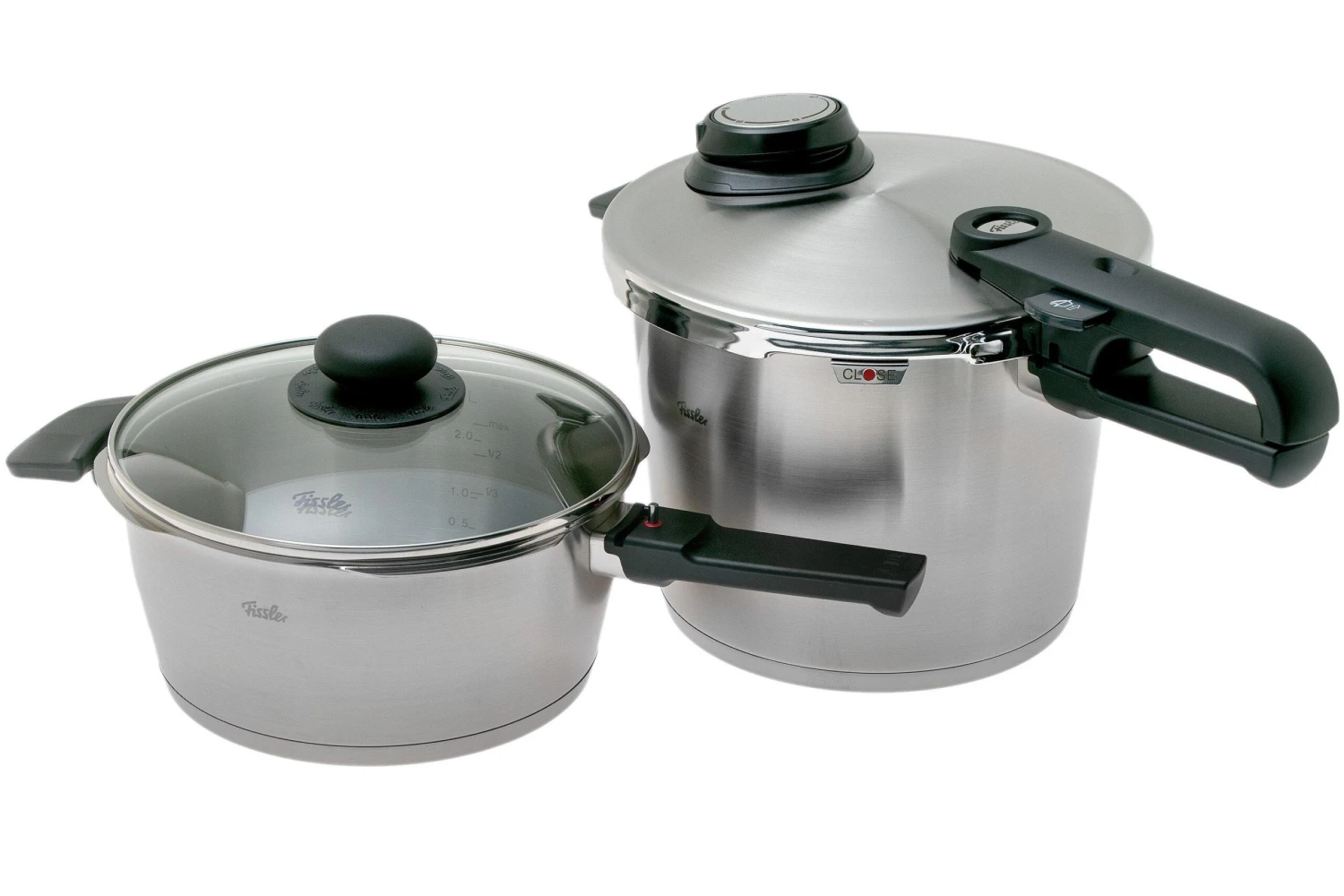 Fissler Vitavit Premium 622-412-13-090, 4-teiliges Schnellkochtopf-Set Mit Dampfeinsatz Und Deckel 3 Fissler Vitavit Premium 622-412-13-090, 4-teiliges Schnellkochtopf-Set Mit Dampfeinsatz Und Deckel