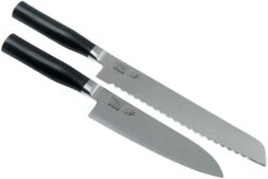 Kai Tim Mälzer Kamagata Monster Set TMK-SB22, 2-teiliges Messerset Santoku Und Brotmesser + Kochbuch -Victorinox Verkäufe KATMK SB22 04 kai shun