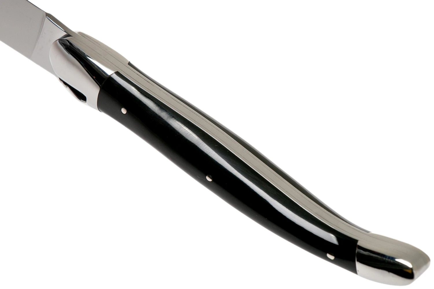 Forge De Laguiole Set Von 6 Steakmessern Schwarzes Horn, T62MINBN 8 Forge De Laguiole Set Von 6 Steakmessern Schwarzes Horn, T62MINBN – Bild 6