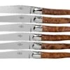 Forge De Laguiole T62MINTHBRI Thujaholz Poliert Set Von 6 Steakmessern -Victorinox Verkäufe LAT62MINTHBRI 01 forge de laguiole