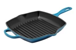 Le Creuset Signature Grillpfanne/Skilletquadratisch, 26 Cm, Azurblau