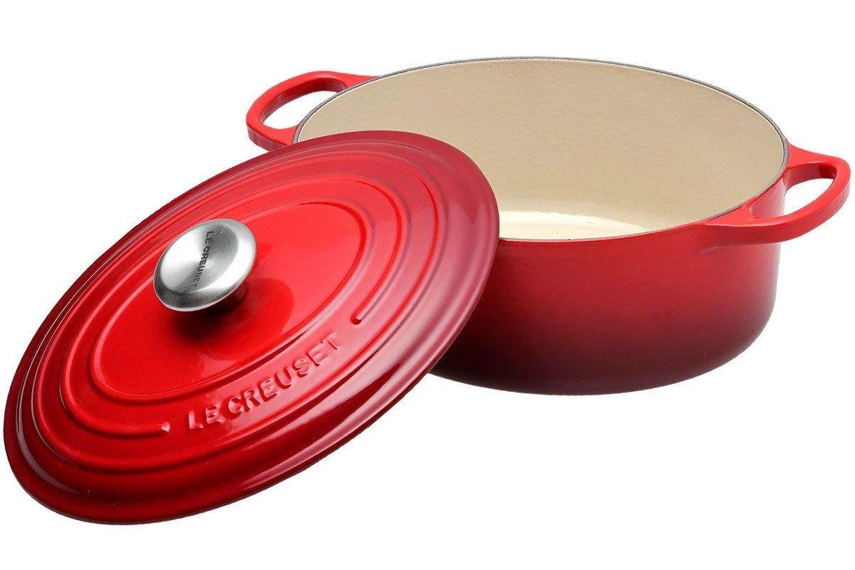 Le Creuset Bräter/Cocotte Oval 27 Cm, 4,1 L Rot 4 Le Creuset Bräter/Cocotte Oval 27 Cm, 4,1 L Rot – Bild 2
