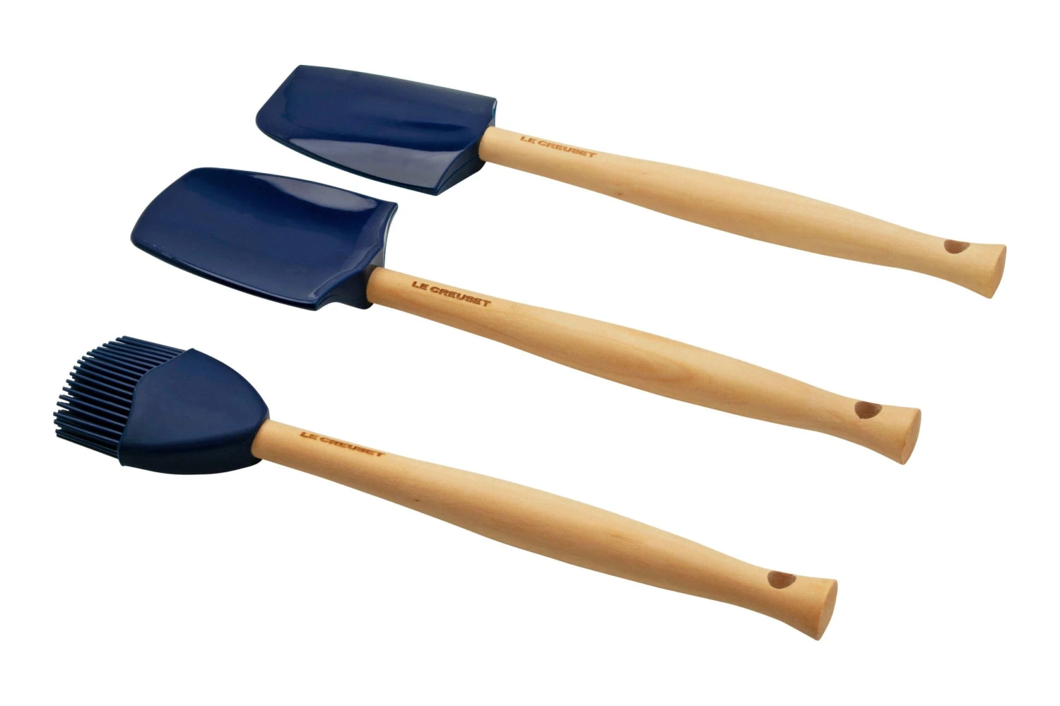 Le Creuset Premium Kochspatelset Aus Silikon, 3-teilig, Azurblau 4 Le Creuset Premium Kochspatelset Aus Silikon, 3-teilig, Azurblau – Bild 2