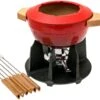 Le Creuset Fondue-Set Mit Holzgriffen, 2L, Kirschrot