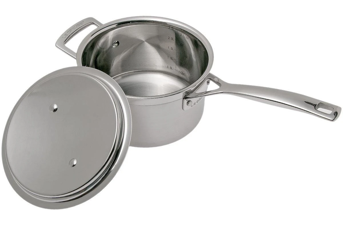 Le Creuset 3-ply Stielkasserolle Mit Deckel, 18 Cm, 2,8L 4 Le Creuset 3-ply Stielkasserolle Mit Deckel, 18 Cm, 2,8L – Bild 2