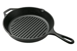 Lodge Cast Iron Grill L8GP Gusseiserne Grillpfanne, 26 Cm
