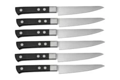 Maserin TEGI 2500TG01-N 6-teiliges Steakmesser-Set Mit Rolltasche, Schwarz -Victorinox Verkäufe ME2500TG01 N 02 maserin