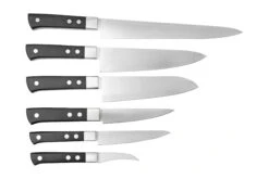 Maserin TEGI 2500TG02-N 6-teiliges Küchenmesser-Set Mit Rolltasche, Schwarz -Victorinox Verkäufe ME2500TG02 N 02 maserin