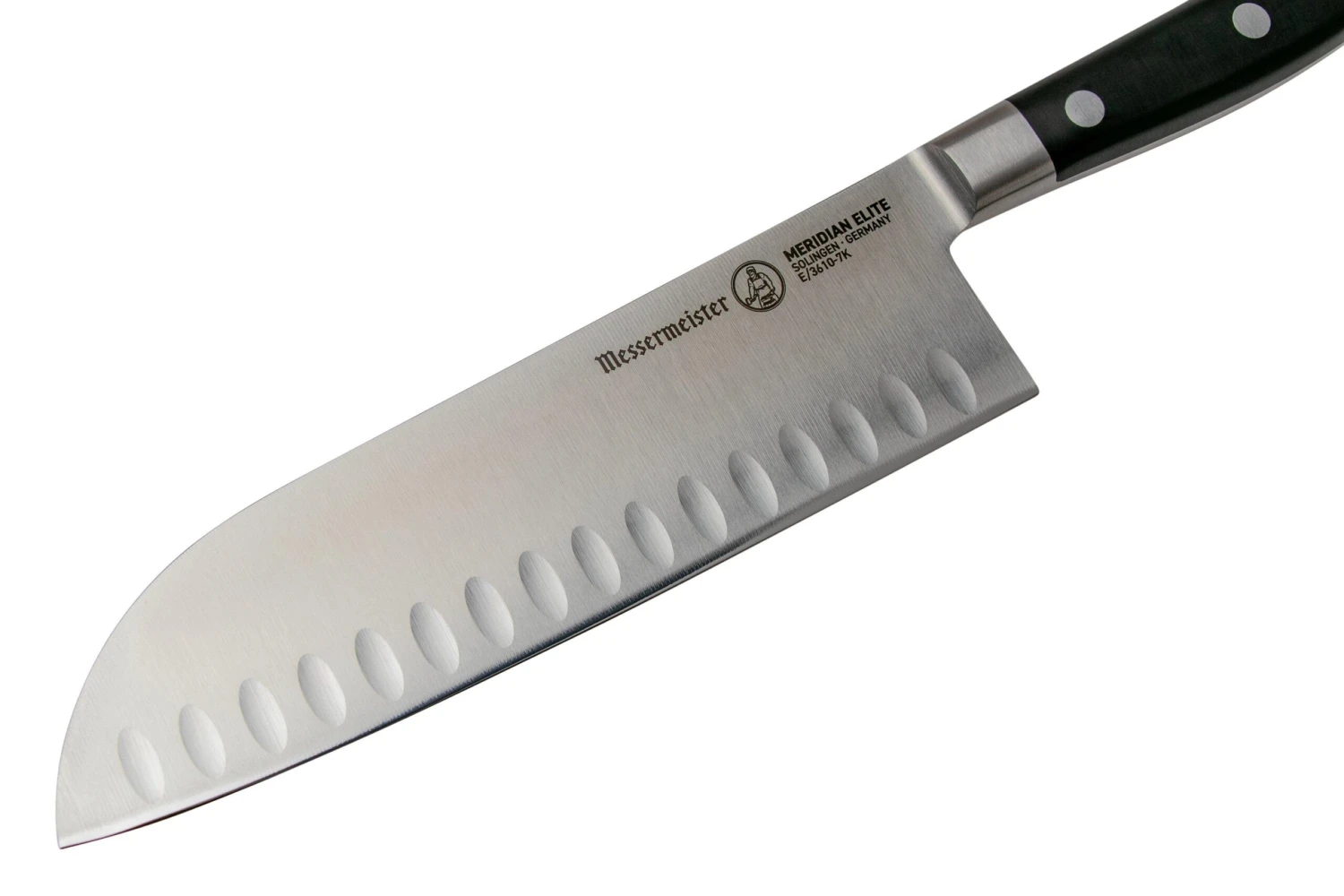 Messermeister Meridian Elite E-3610-7K Santoku Mit Kullen, 18 Cm 5 Messermeister Meridian Elite E-3610-7K Santoku Mit Kullen, 18 Cm – Bild 3