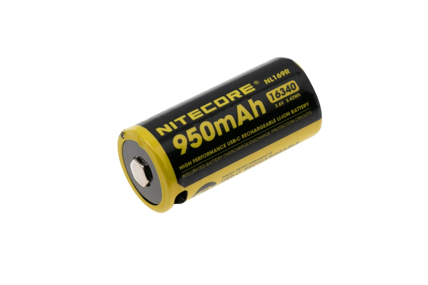 Nitecore NL169R, 16340 USB-C Wiederaufladbarer Li-Ion Akku, 950 MAh 3 Nitecore NL169R, 16340 USB-C Wiederaufladbarer Li-Ion Akku, 950 MAh