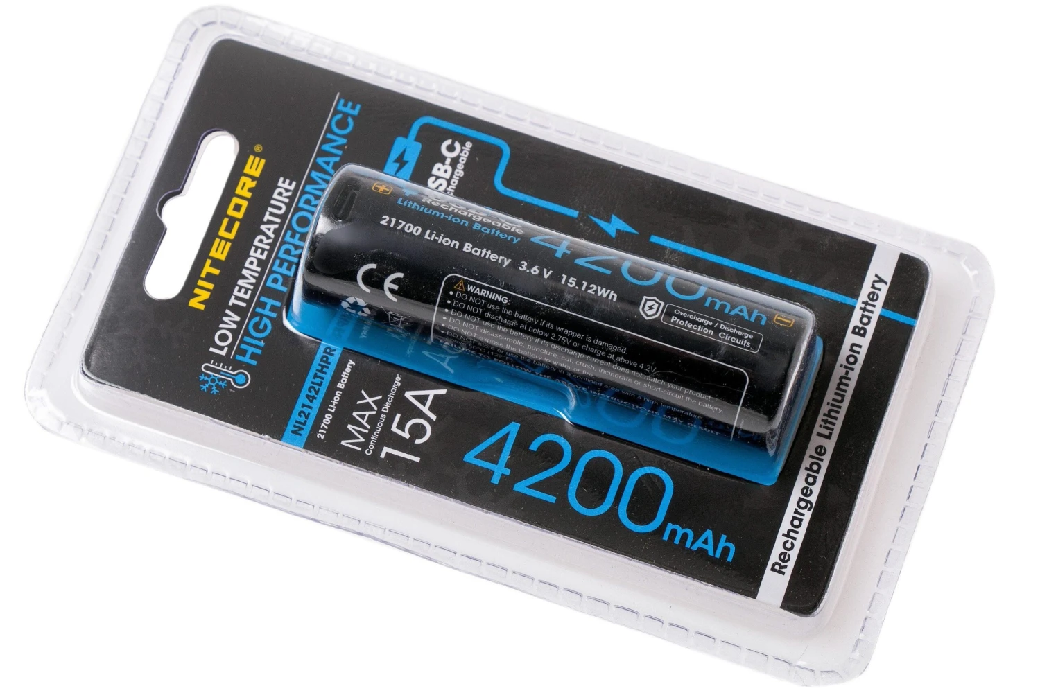 Nitecore NL2142LTHPR 21700 Li-ion-Akku, 4200 MAh 3 Nitecore NL2142LTHPR 21700 Li-ion-Akku, 4200 MAh
