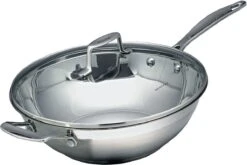SCANPAN Impact Wok Mit Deckel, 32 Cm