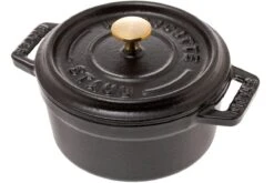 Staub Mini Bräter/Cocotte 10 Cm, 0,25 L Schwarz