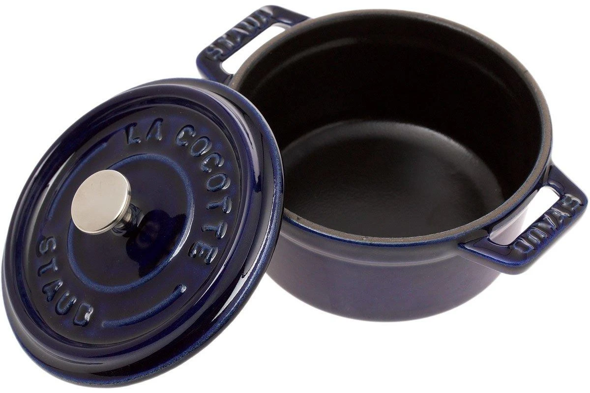 Staub Mini Bräter/Cocotte 10 Cm, 0,25 L Blau 4 Staub Mini Bräter/Cocotte 10 Cm, 0,25 L Blau – Bild 2