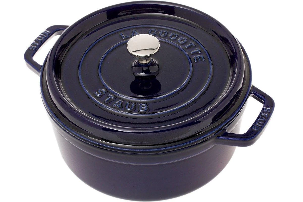 Staub Bräter/Cocotte 24 Cm, 3,8 L Blau 3 Staub Bräter/Cocotte 24 Cm, 3,8 L Blau