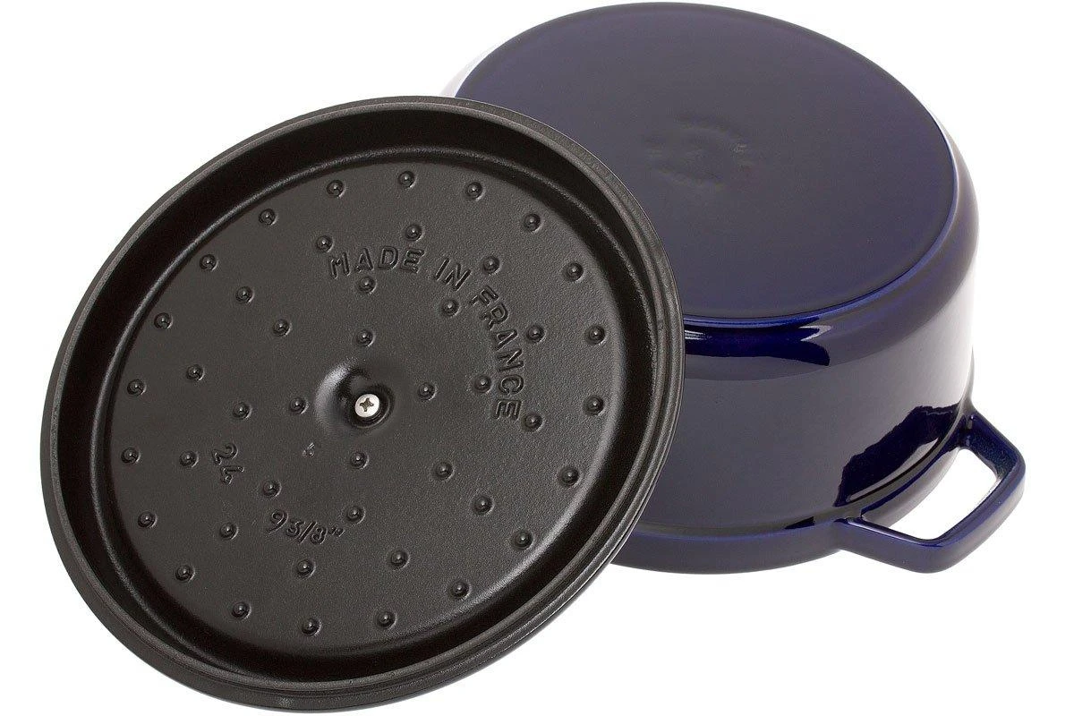 Staub Bräter/Cocotte 24 Cm, 3,8 L Blau 5 Staub Bräter/Cocotte 24 Cm, 3,8 L Blau – Bild 3