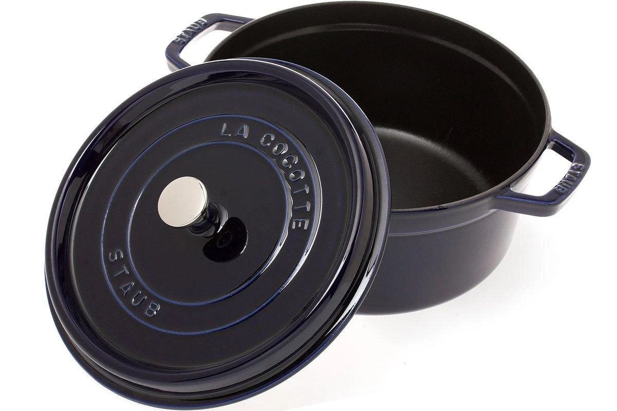 Staub Bräter/Cocotte 26 Cm, 5,2 L Blau 4 Staub Bräter/Cocotte 26 Cm, 5,2 L Blau – Bild 2