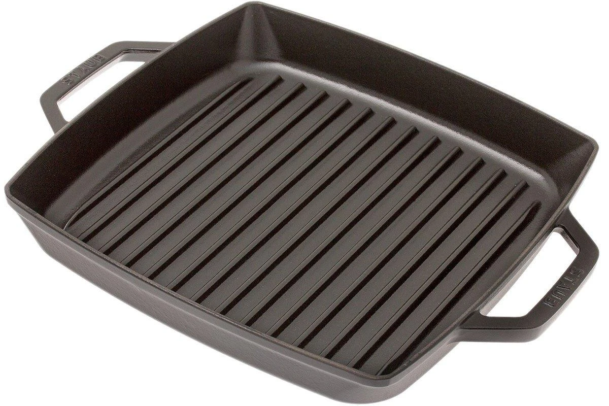 Staub Grillpfanne 28 Cm Viereckig, Schwarz 3 Staub Grillpfanne 28 Cm Viereckig, Schwarz