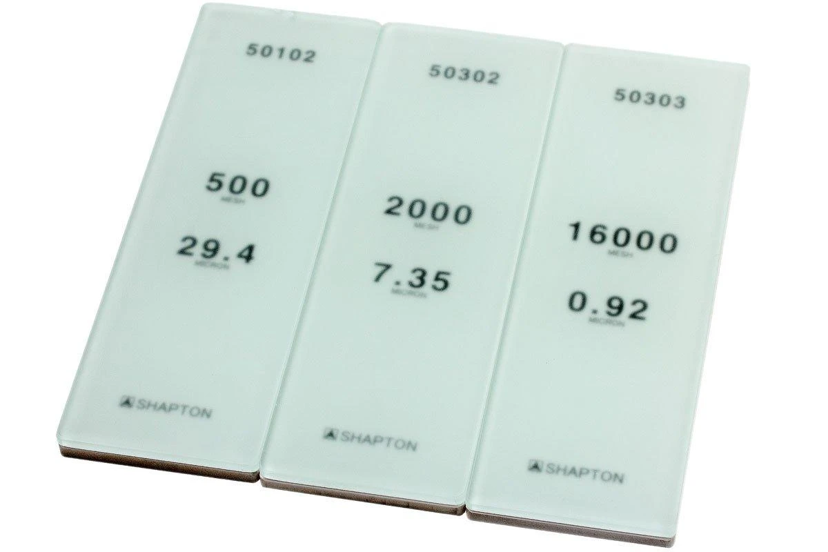 Shapton Glass Stone HR Schleifsteinset Körnung 500, 2000 Und 16000, 50408 4 Shapton Glass Stone HR Schleifsteinset Körnung 500, 2000 Und 16000, 50408 – Bild 2