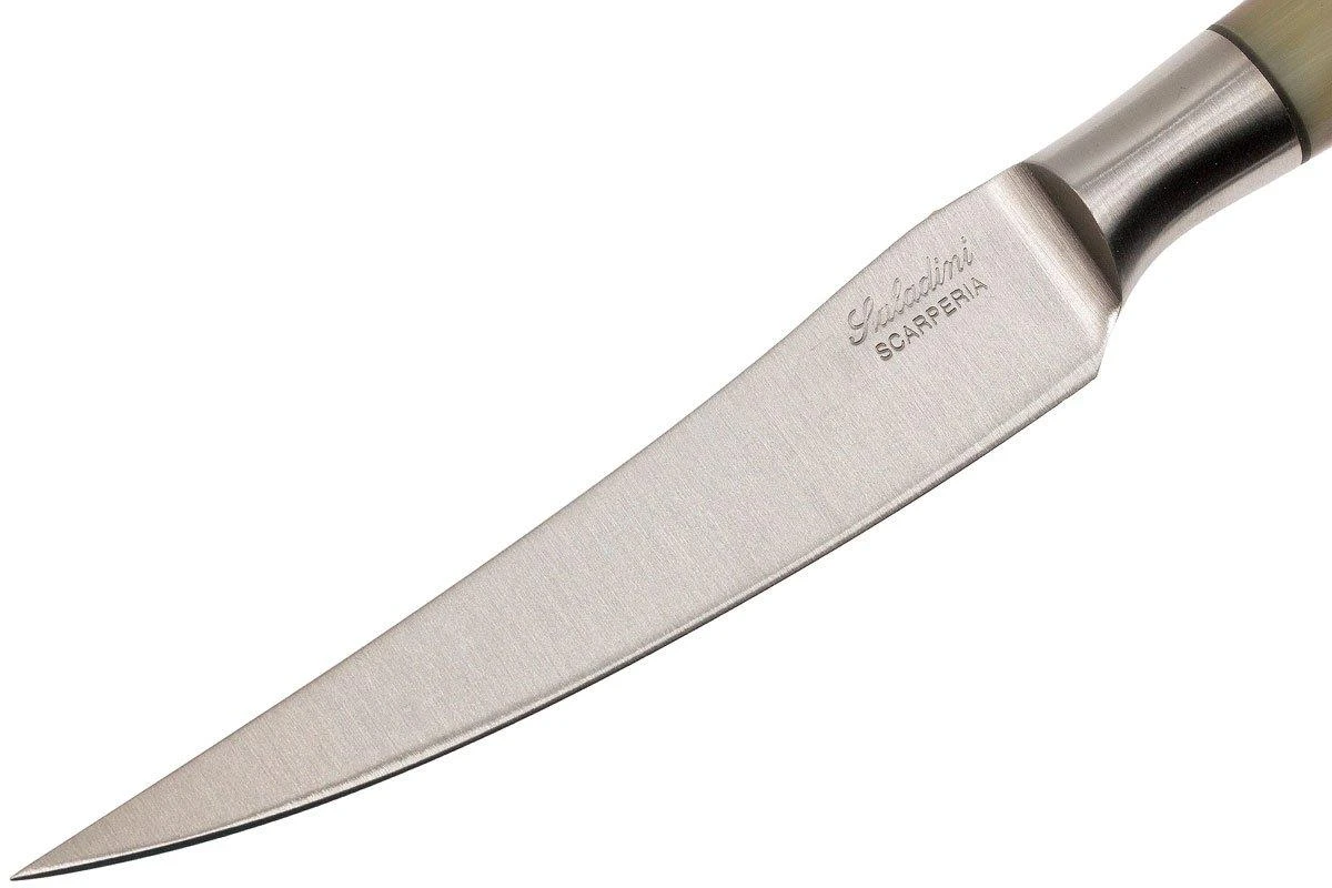 Saladini 6-teiliges Steakmesserset 23 Cm, Ochsenhorn 6 Saladini 6-teiliges Steakmesserset 23 Cm, Ochsenhorn – Bild 4