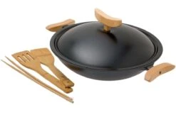 Spring Wok Gusseisen Mit Deckel 35 Cm, 4,0 L