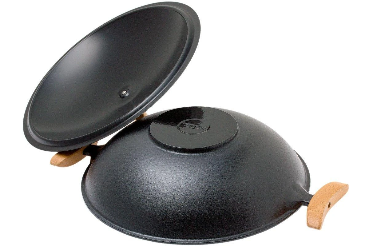 Spring Wok Gusseisen Mit Deckel 35 Cm, 4,0 L 5 Spring Wok Gusseisen Mit Deckel 35 Cm, 4,0 L – Bild 3