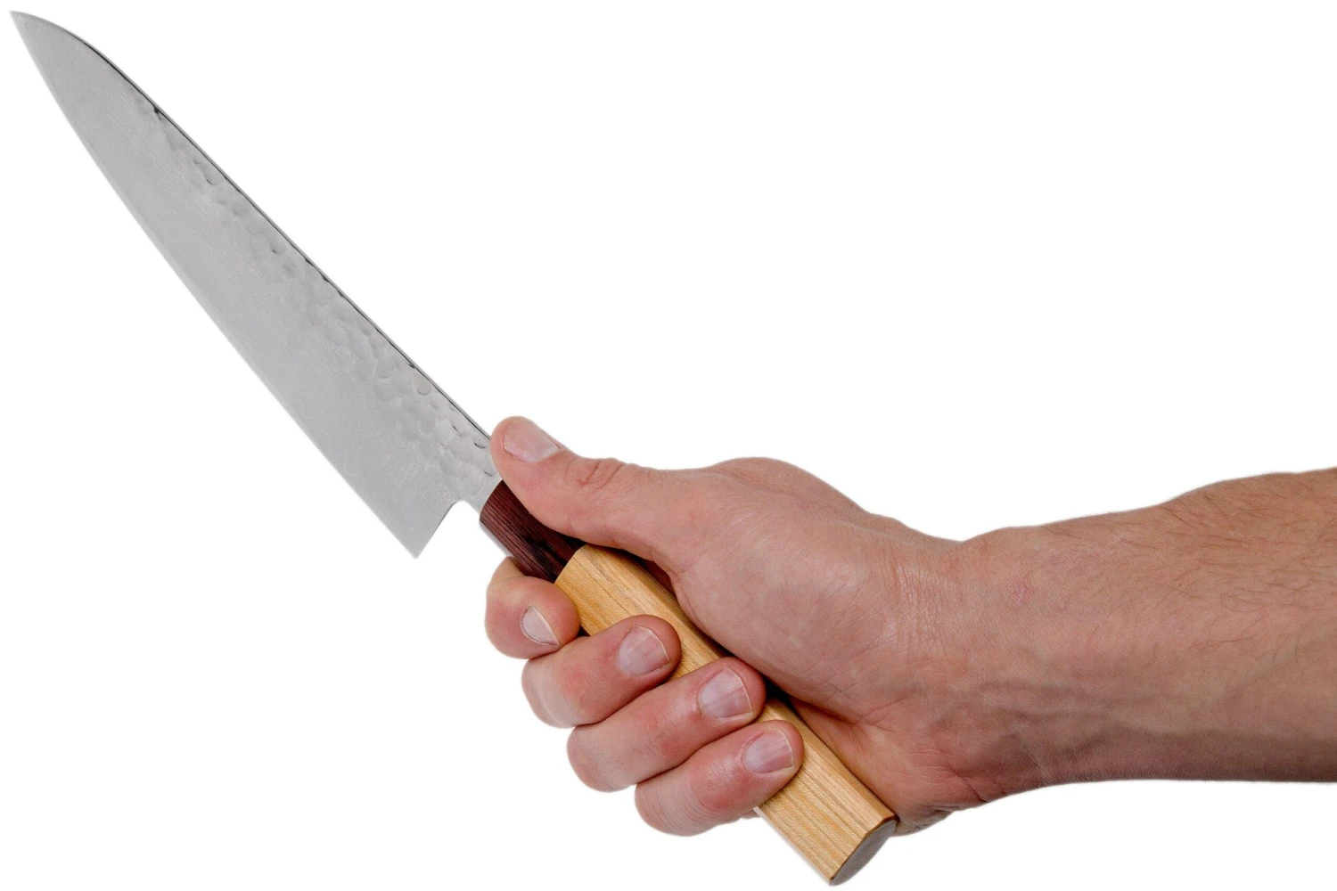 Sakai Takayuki Kochmesser 33-Layer Damascus Hammered WA 21 Cm 8 Sakai Takayuki Kochmesser 33-Layer Damascus Hammered WA 21 Cm – Bild 6