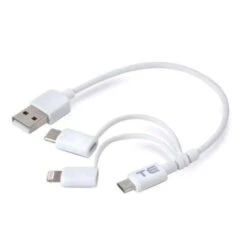 Texenergy 3 In 1 Kabel, Micro-USB, USB-C Und Lightningkabel