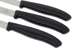 Victorinox SwissClassic Gemüsemesser Schwarz, 3-er Set, 6.7113.3 -Victorinox Verkäufe VT6 7113 3 03 victorinox groentemesset vt6 7113 3 03