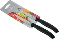 Victorinox SwissClassic Gemüsemesser Mit Wellenschliff/glatt Schwarz 10 Cm, 2er Set, VT6-7793-B -Victorinox Verkäufe VT6 7793 B 06 victorinox swissclassic