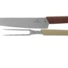 Victorinox Swiss Modern Tranchiermesser Und -gabel, Weintrauben-rot Und Mandel-beige -Victorinox Verkäufe VT6 9096 21G 01 victorinox