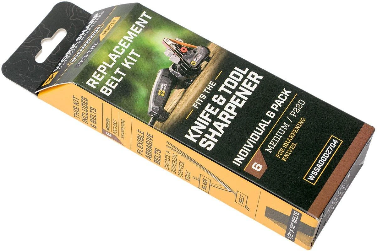Work Sharp Knife & Tool Sharpener Ersatz-Riemen-Set P220 Mittel, WSSA0002704 4 Work Sharp Knife & Tool Sharpener Ersatz-Riemen-Set P220 Mittel, WSSA0002704 – Bild 2