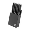Yaxell Tsuchimon 36771 6-teiliges Steakmesserset Mit Messerblock, Schwarz