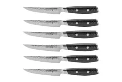 Yaxell Tsuchimon 36771 6-teiliges Steakmesserset Mit Messerblock, Schwarz -Victorinox Verkäufe YL36771 03 yaxell
