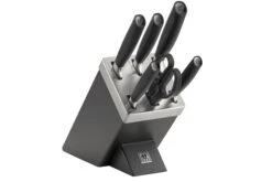 Zwilling All Star 1022568, 7-teiliges Messerset Mit Messerblock, Anthrazit/schwarz