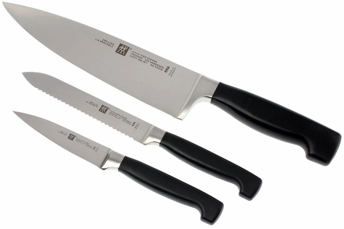 Zwilling Four Star 3-teiliges Messerset 4 Zwilling Four Star 3-teiliges Messerset – Bild 2